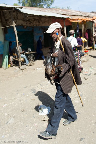 20120402_095551 Nikon D3S (1) 2x3.jpg - Man carrying a chicken from the market